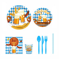 Einweg-Partygeschirr Set im Oktoberfest-Design – WeizenFreude Oktoberfest 2025