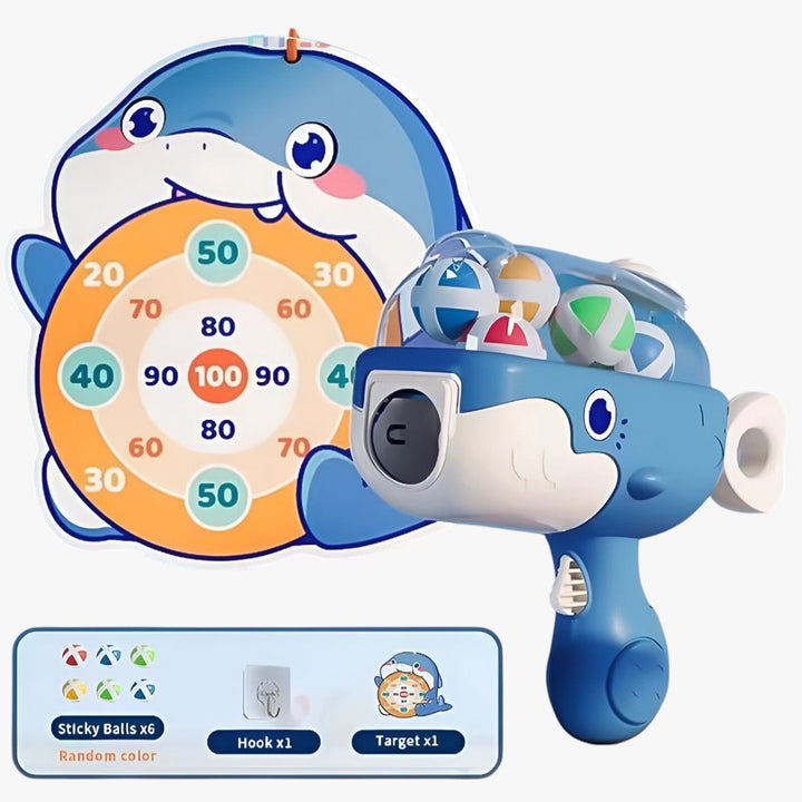 KlebeBall-Set Walfisch – Sicherer Schießspaß für Kinder drinnen & draußen