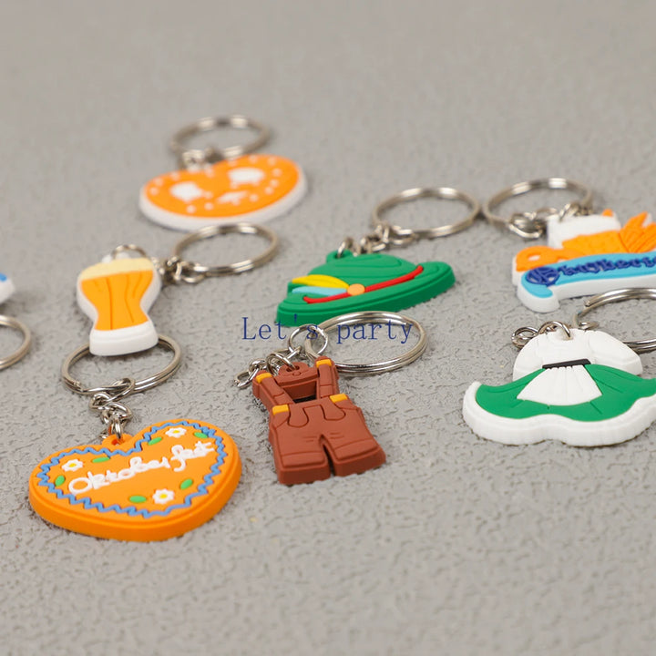 Schlüsselanhänger Set „Oktoberfest“ (8 Motive, 1+1 Gratis) – WiesnGlück Oktoberfest 2025