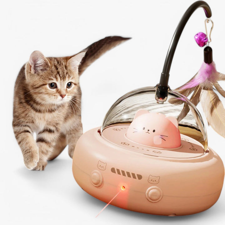 Slim Laser Katzenspielzeug mit Regenbogenlicht – Nola