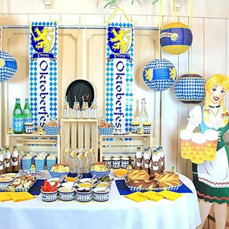 Papier-Lampionen Set im Oktoberfest-Design (3-teilig) – LichtFreude Oktoberfest 2025