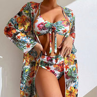 Bikiniset mit Hohem Bund und Cover-up – Amira