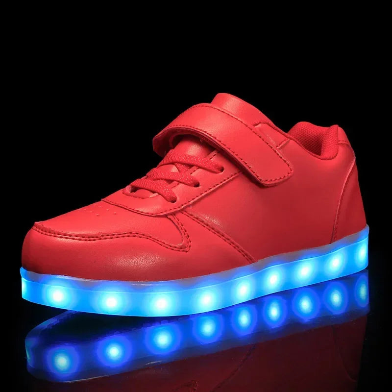 Kinder-LED-Sneaker mit Farbwechsel-Leuchteffekt beim Gehen