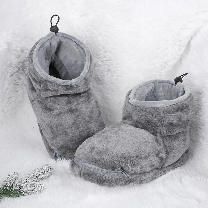 Elektrische USB-Pantoffeln mit Plüschfutter – WarmFeet