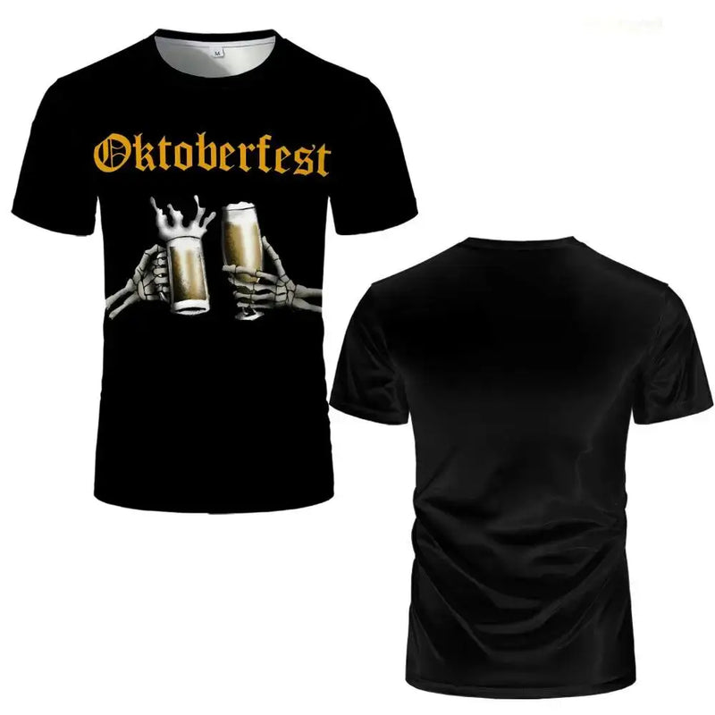T-Shirt mit Skelett-Motiv – ProstGeist Oktoberfest 2025