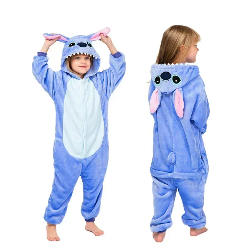 Kinder Onesie – Winterzauber BlauZee