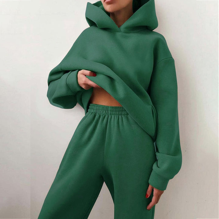 Damen Oversized Lounge Jogging Set – Liv Herbstedition