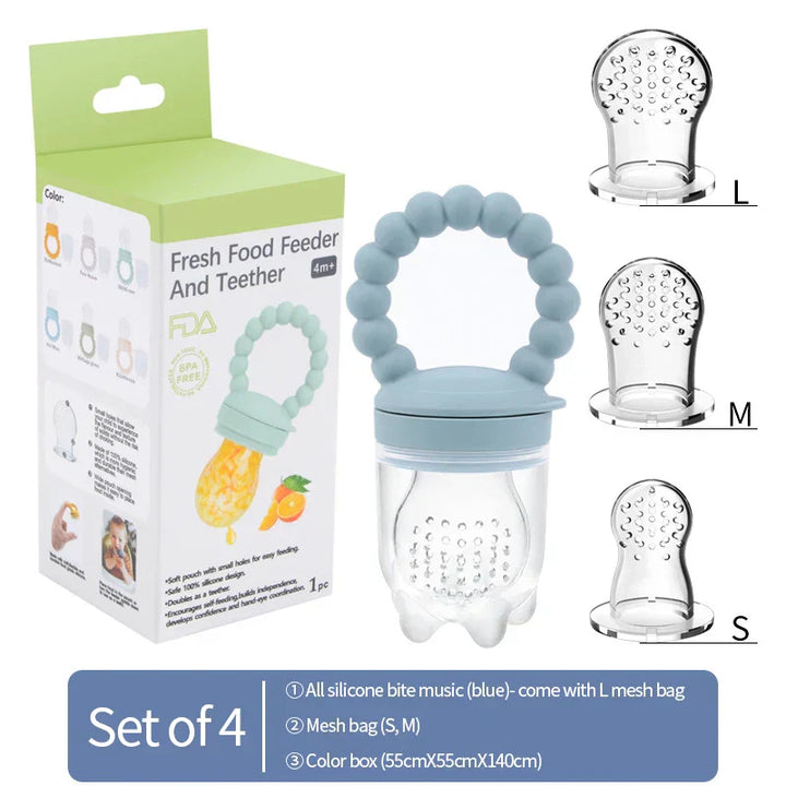 Frucht-Schnuller für Babys – Sicheres Kauen & Selbstständiges Essen lernen (1+1 GRATIS Aktion)