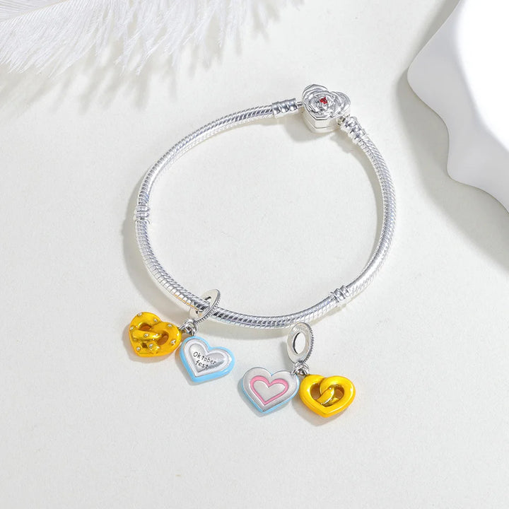 Silberne Armbandanhänger – HerzGlanz Oktoberfest 2025