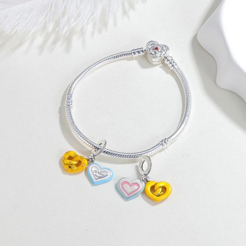 Silberne Armbandanhänger – HerzGlanz Oktoberfest 2025