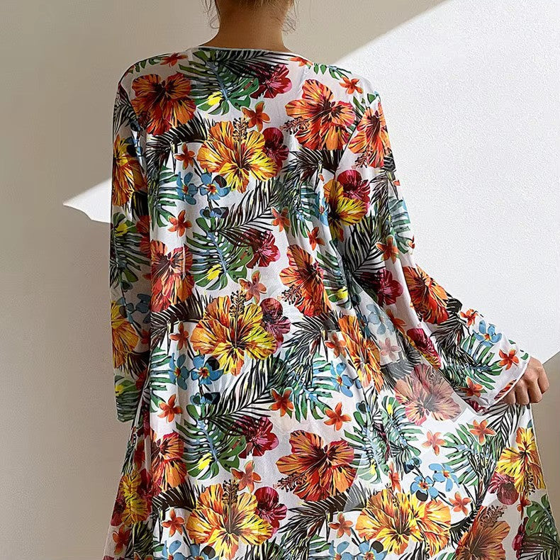 Bikiniset mit Hohem Bund und Cover-up – Amira