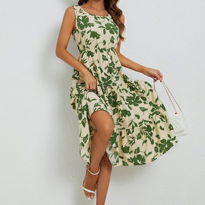 Sommerliches Midi-Kleid mit Blumenprint – Fenna
