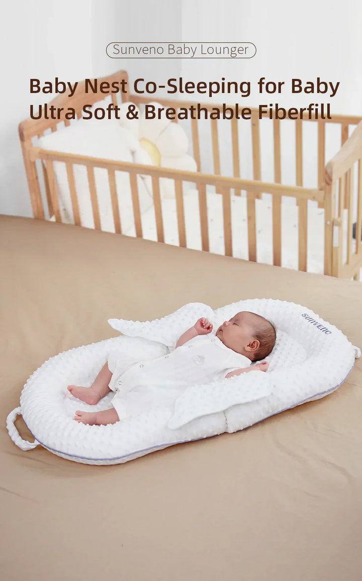 Ergonomisches Babynest mit Rückenstütze und Mesh-Liegefläche – Cosynido
