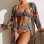 Bikiniset mit Hohem Bund und Cover-up – Amira