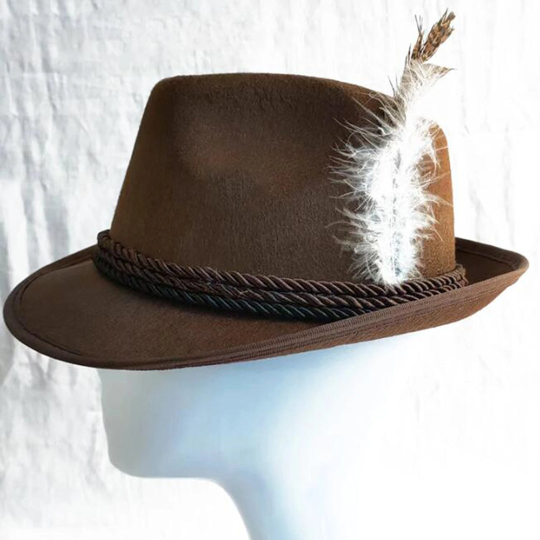 Bayerischer Filzhut mit Feder (Unisex) – TrachtenHut Oktoberfest 2025