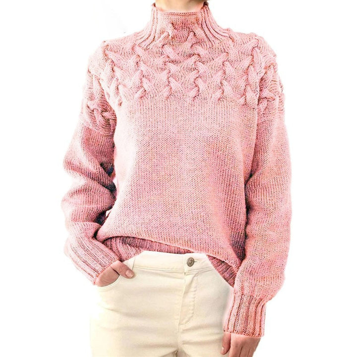 Strickpullover für Damen mit Kragen – Sienna