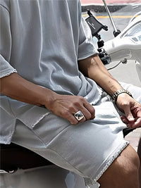 Locker sitzendes Freizeit-Sportset für Herren – Farid