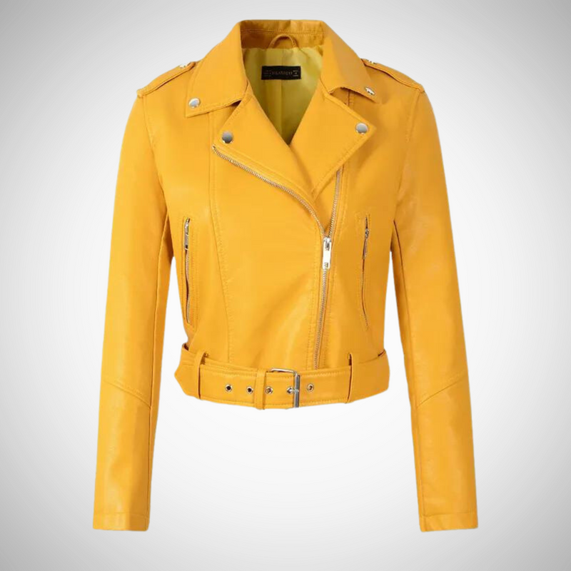 Vegane Damen Lederjacke – Alivra Herbstedition