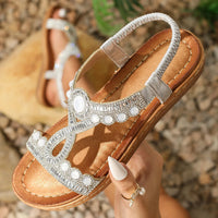 Modische Damen Sandalen mit Strass und Glitzer – Sommerschuhe für Party & Freizeit