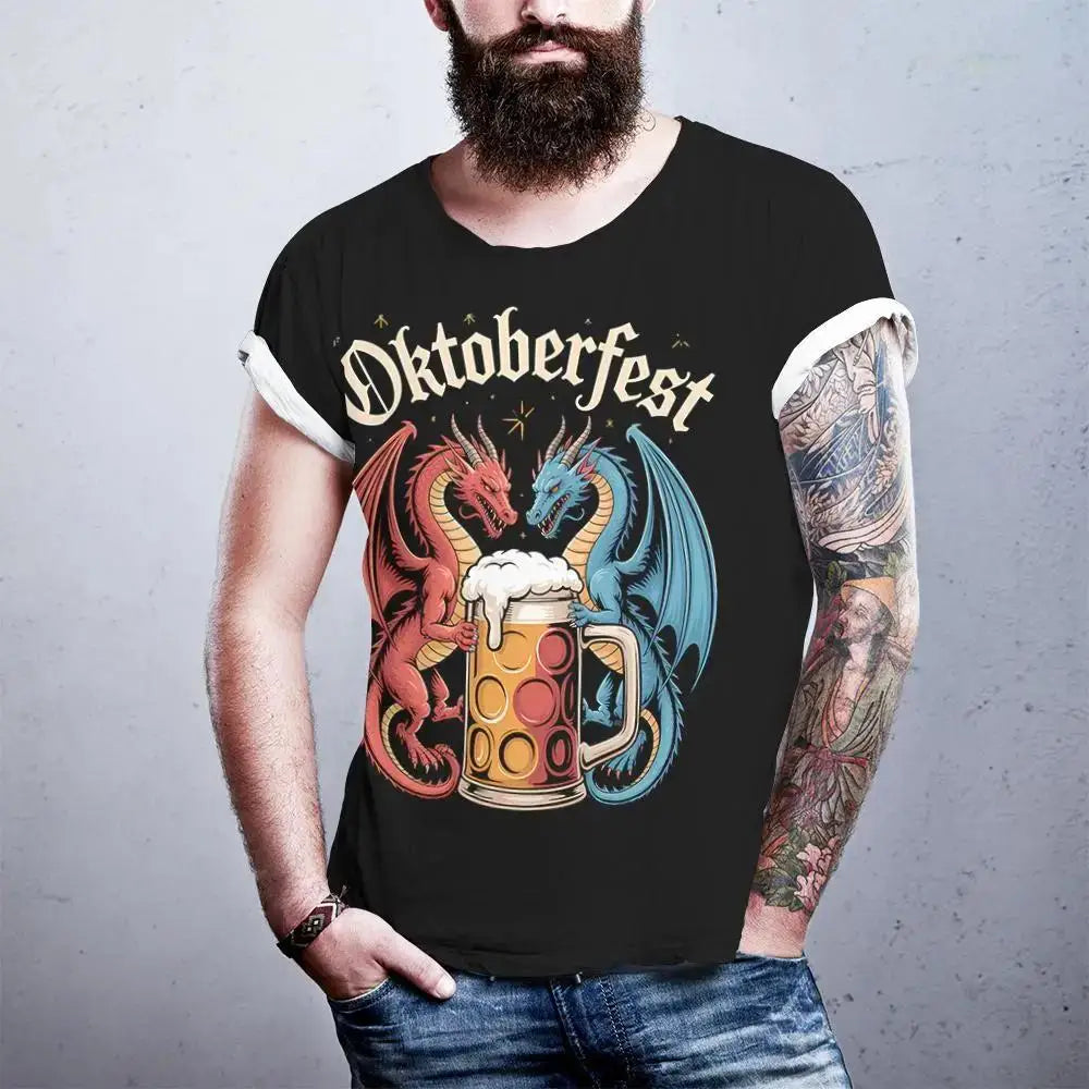 T-Shirt mit Drachen-Motiv – DrachenProst Oktoberfest 2025