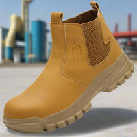 Herren Sicherheits-Werkstiefel wasserdicht mit Stahlkappe & breiter Passform – Magnus