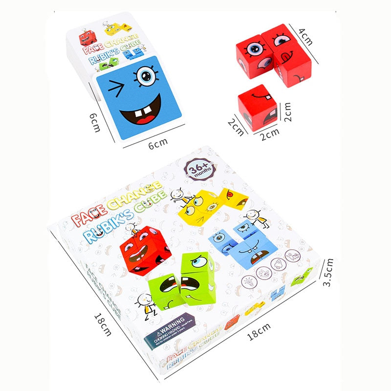 Interaktives Ausdrucks-Bausteinspiel für Kinder – MimikMatch