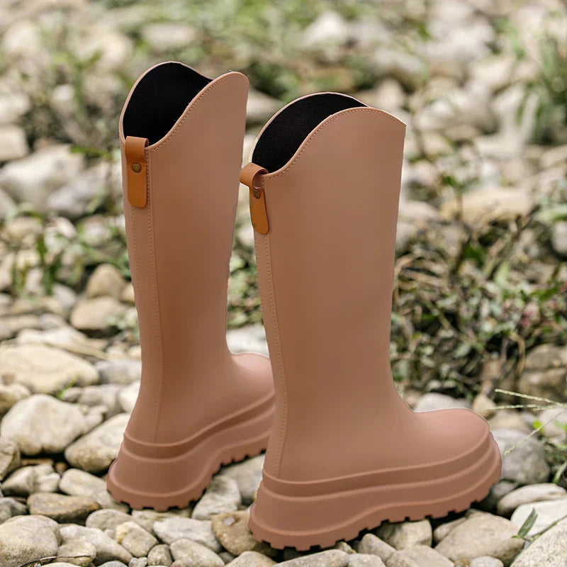 Damen Regenstiefel hoch & wasserdicht mit Komfortsohle – Maris