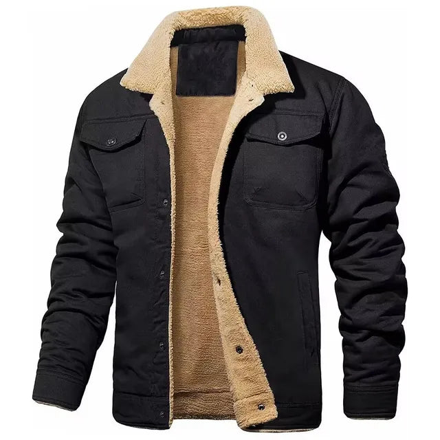 Herren Bomberjacke aus Baumwollfleece – Ewan Winter Edition