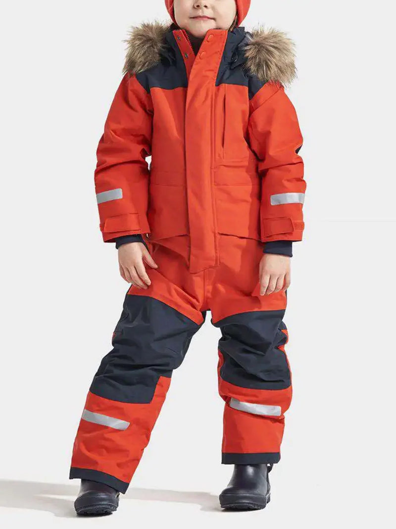 Wasserdichter & winddichter Kinder-Winter-Skioverall mit Kapuze – Mika
