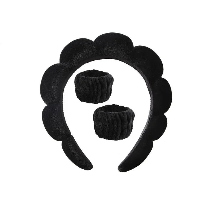 Plüsch Spa Kopfband & Handgelenkband Set - Fluffiea
