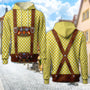 3D Trachten Hoodie mit Bierkrug-Print – ProstZeit Oktoberfest 2025