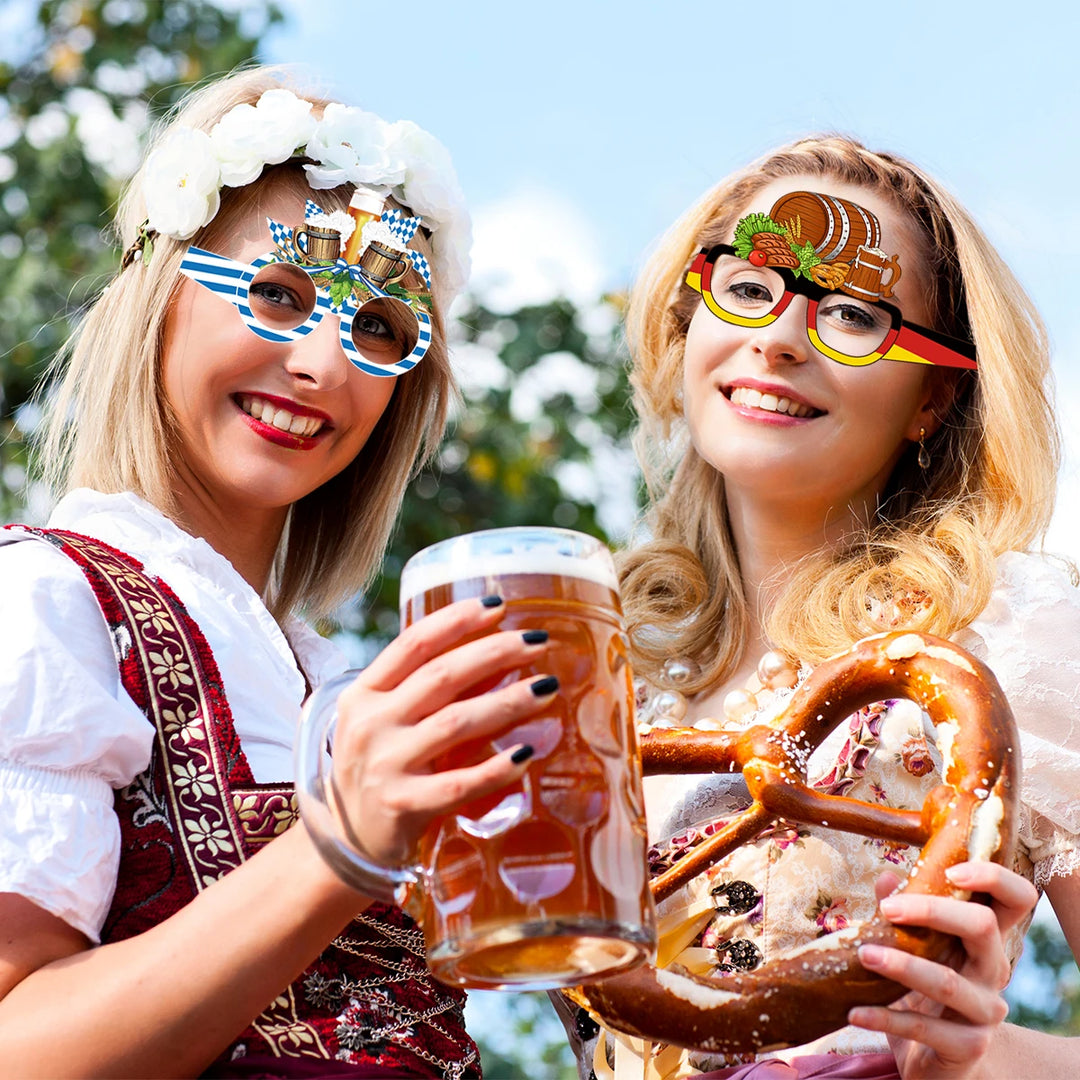 Fotobrillen Set (12 Stück)  – GaudiGläser Oktoberfest 2025