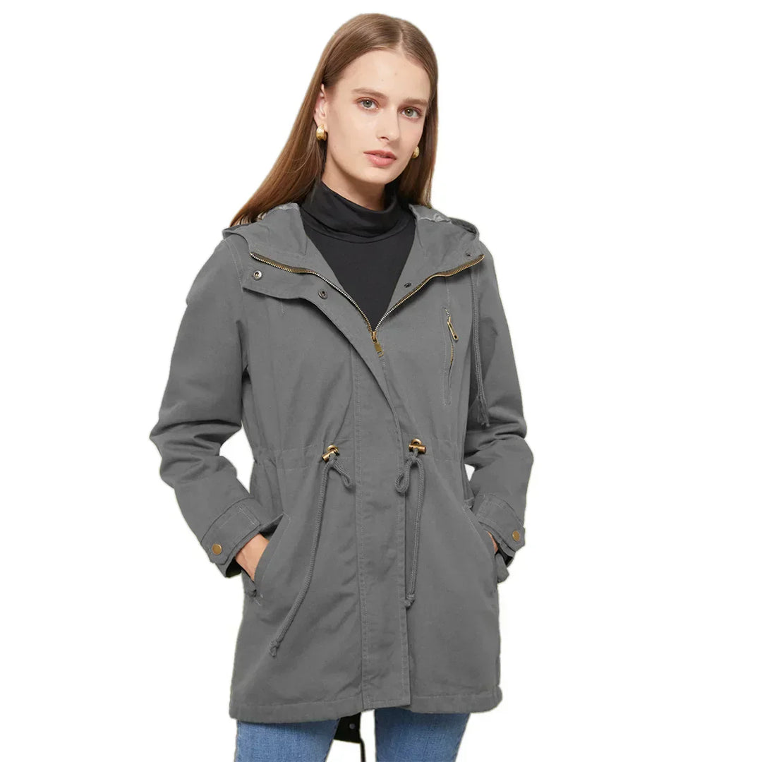 Stilvolle Damen Kapuzenjacke – Marielle Herbstzauber Edition