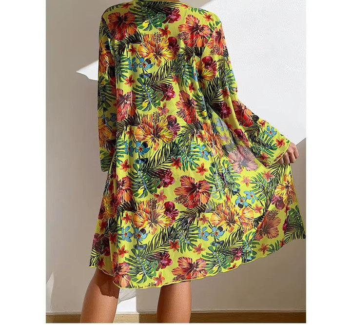 Bikiniset mit Hohem Bund und Cover-up – Amira