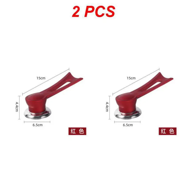 2 rote Türstopper aus Kunststoff, 15 cm, rutschfest, für Zuhause oder Büro, 2 Stück Set.