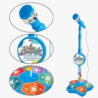 Kinder-Mikrofon mit höhenverstellbarem Ständer – KlangSpaß Bühne