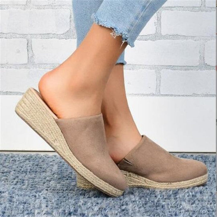 Retro Chic Keilabsatz Sandalen - Vera Herbstzauber Edition