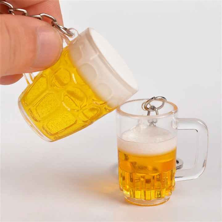 Bierglas Schlüsselanhänger Set – ProstGlück Oktoberfest 2025 (4er-Set)