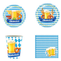 Einweg-Partygeschirr Set im Oktoberfest-Design (inkl. Tischdecke) – GaudiSet Oktoberfest 2025