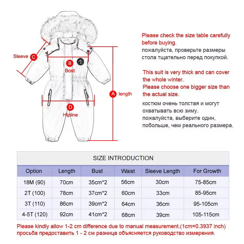 Baby-Winteroverall mit Kapuze, wasserdicht und warm gefüttert – Mila Winterzauber Edition