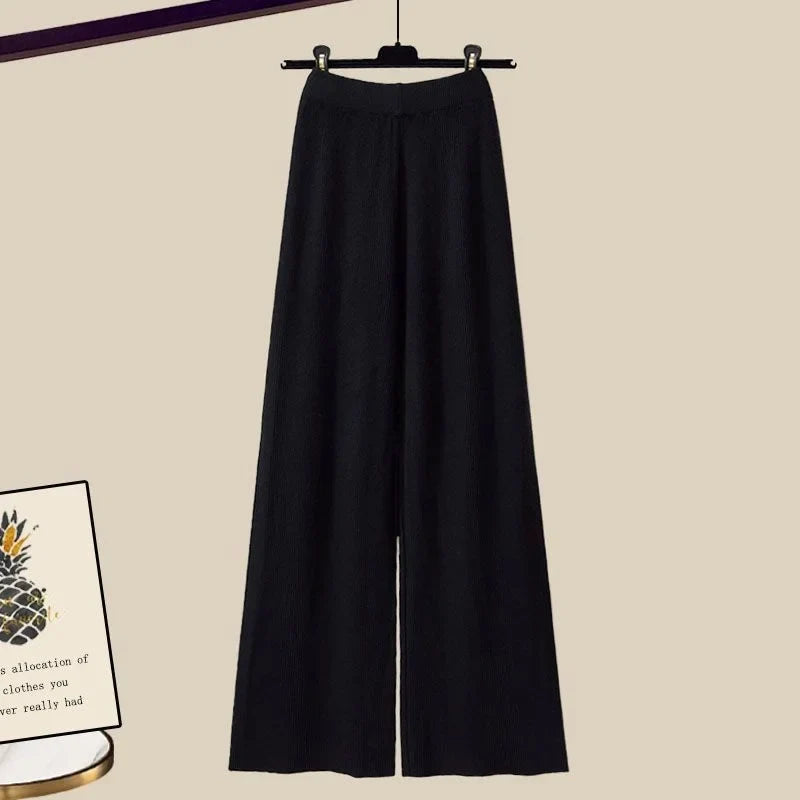 Dreiteiliges Damen Winter Outfit Set mit Strickjacke – Marisa