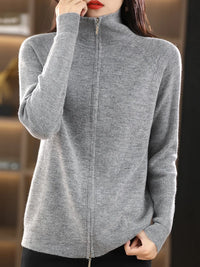 Damenjacke mit Doppelreißverschluss – Celeste