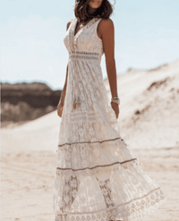 Lockeres Boho-Maxikleid mit stilvollen Details – Solange