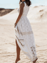 Lockeres Boho-Maxikleid mit stilvollen Details – Solange