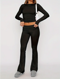 Gemütliches 2-teiliges Flare-Set – Herbstzauber Nova