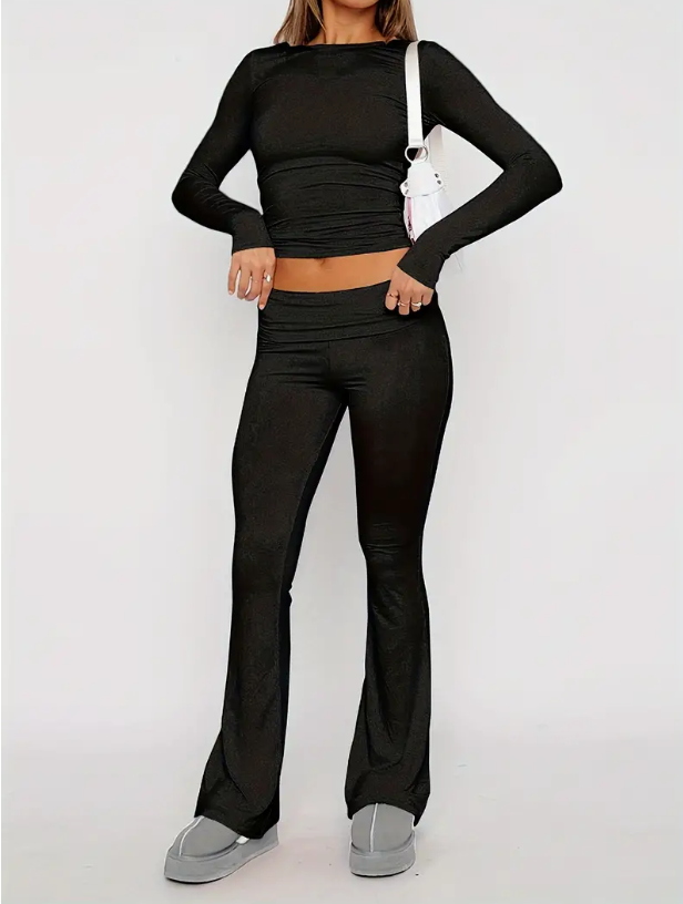 Gemütliches 2-teiliges Flare-Set – Herbstzauber Nova