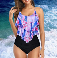 Tankini mit Rüschen und Hohem Bund – Neriah