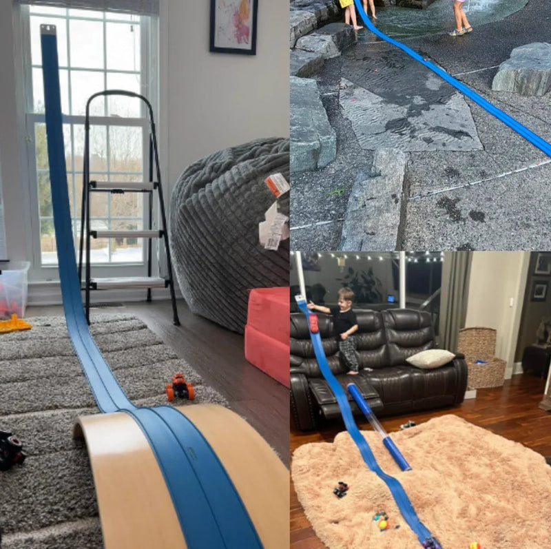 Flexible Spielbahn mit Fahrzeugen – Zoomzy