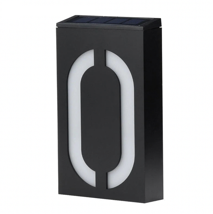 Beleuchtete Hausnummer mit Solarenergie - SolarSign