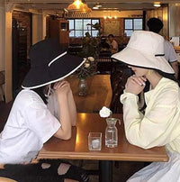 Großer Damen Sonnenhut mit breiter Krempe – Livia